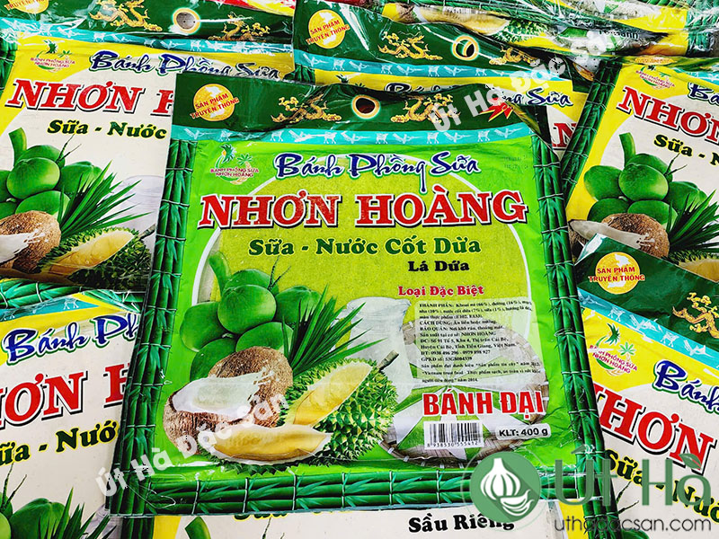 Bánh Phồng Sữa Lá Dứa Nhơn Hoàng đặc sản miền Tây