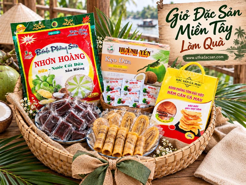 Giỏ đặc sản miền Tây làm quà
