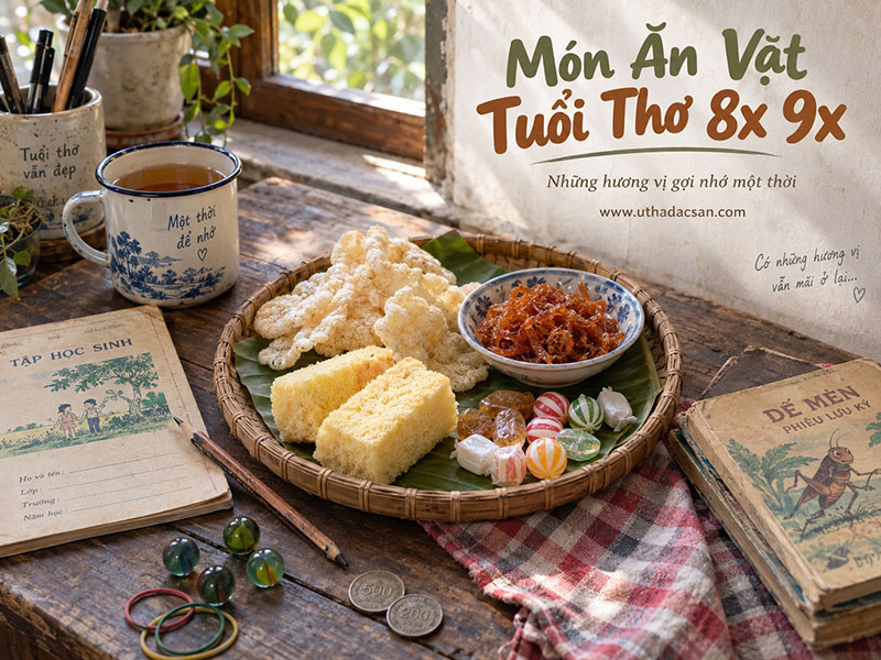 Các món ăn vặt tuổi thơ 8x 9x